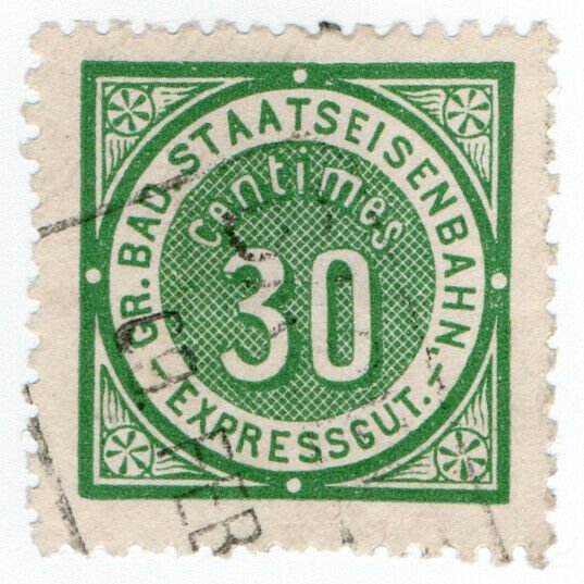 (I.B) Germany Railway : Baden Staatseisenbahnen 30c (Express Goods)