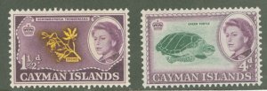 Cayman Islands #155/159 Unused