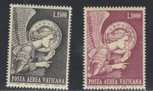 Vatican City # C53-54, Painting by Fra Angelica, Mint NH, 1/2 Cat