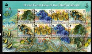 PITCAIRN ISLANDS SGMS869 2012 FLUTED CLAM MNH
