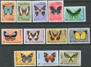 PAPUA NEW GUINEA 209-220  Butterflies  Mint H OG VF