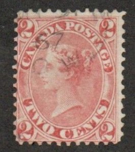 Canada 20 Used.  Light Cancel