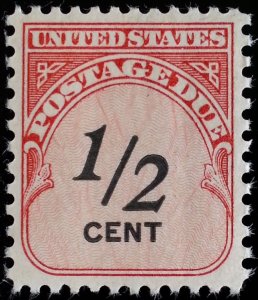 1959 1/2c Postage Due Carmine Rose & Black Scott J88 Mint F/VF NH