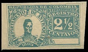 Colombia - Antioquia- #F3 - MNH - SCV-0.50