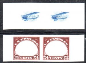 USA 1918.  Inverted Jenny PROOF Mint Imperf Pair ***not genuine***