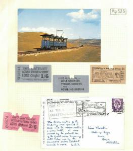 GB WALES TRAMS *Great Orme Railway* Llandudno PPCs Tickets Snowdonia Ap525 