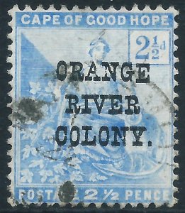 Orange River Colony, Sc #55, 2-1/2d Used