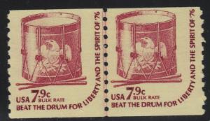 Scott 1615 7.9c Drum Line Pair NH