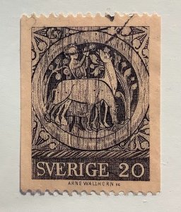 Sweden 1970 Scott 740 used - 15o, St Stephen, Painting, Dadesjo Church