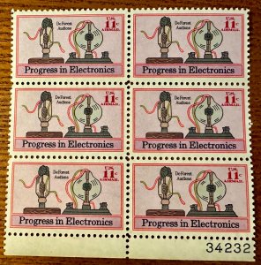 US #C86 Electronics Progress PB of 6 airmail 11c  1973 Mint NH