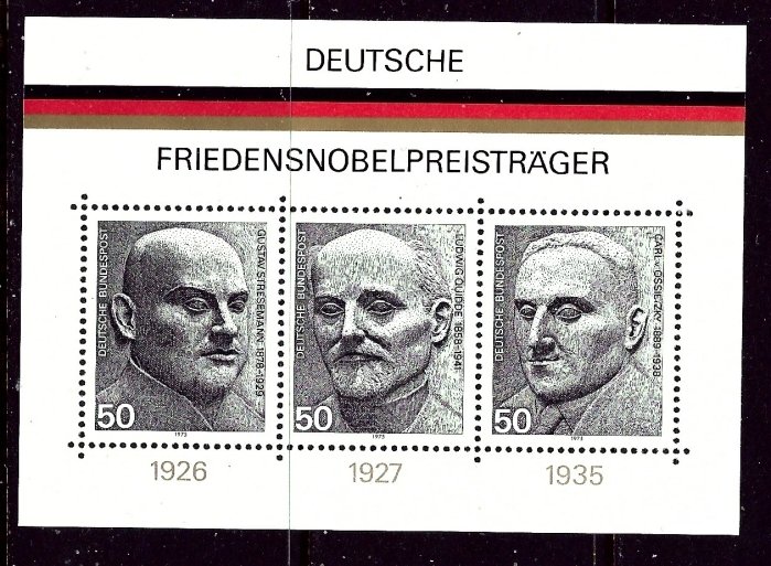 Germany 1203 MNH 1975 German Nobel Prize Winners    (ap4207)