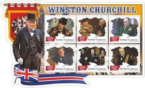 Stamps. Winston Churchill 2023 year 1+1 sheet perforated NEW