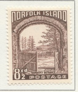 Colonie Inglesi British Colony NORFOLK ISLAND 1953 8 1/2d MH* Stamp A28P27F28585