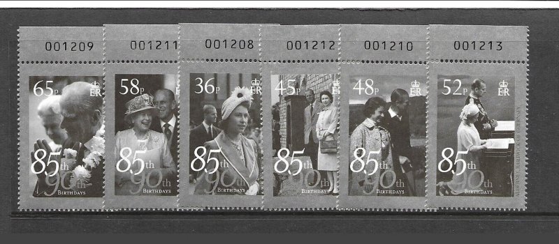 GB-ALDERNEY Sc 409-14 NH issue of 2011 - QUEEN