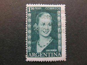 1952-53 Argentina A4P30F108 1d Used-