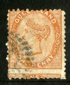 QUEENSLAND 57 USED (MISPERF) SCV $10.00 BIN $4.00 ROYALTY