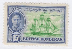 BRITISH HONDURAS 1949 15c MH* Stamp A30P16F42008-