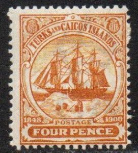 Turks & Caicos Islands Sc #5 Mint Hinged