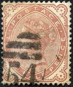 SG167 1 1/2d Venetian red Fine used Cat 55 pounds (tone patch)