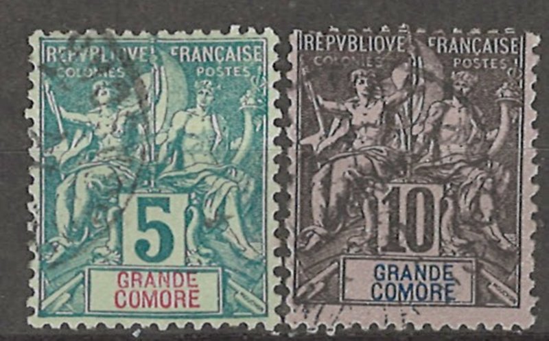 COLLECTION LOT # 4237 GRAND COMORO #4-5 1897 CV+$11