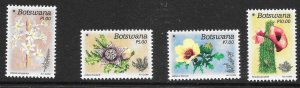 BOTSWANA SG1303/6 2017 FLOWERS OF THE DESERT SET MNH (p)