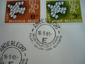Postal History - Belgium - Scott# 572-573 - First Day Cover