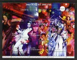 Turkmenistan 1999 20th Century Dreams #06 composite perf ...