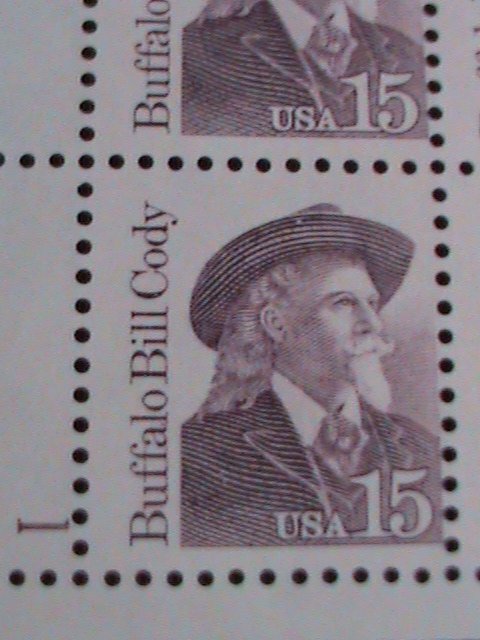 ​UNITED STATES -1988 SC#2177  BUFFALO BILL CODY-GREAT AMERICAN-MNH BLOCK OF 4