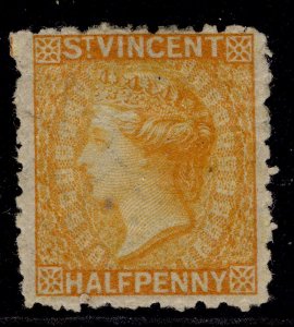 ST. VINCENT QV SG36, ½d orange, LH MINT. Cat £8.5.