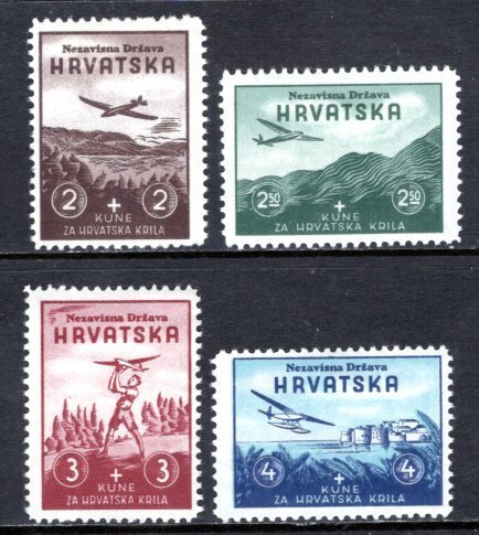 Croatia  #B7-B10   Unused   VF   CV $7.60   ....   1540066