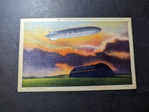 1942 USA Zeppelin Airmail Postcard Cover Akron OH to Cumberland MD