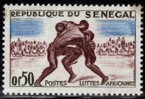 Senegal Scott 202 MH* Wrestling stamp with similar centering