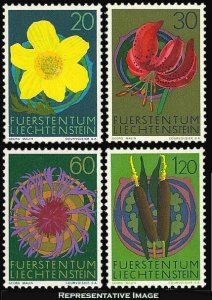 Liechtenstein Scott 500-503 Mint never hinged.