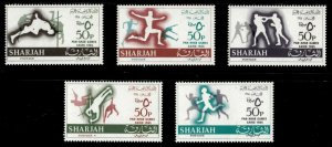 Sharjah 1965 - Pan-Arab Games, Cairo, Sports - Set of 5v - MNH