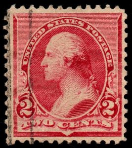 U.S. Scott #220a: 1890 2¢ Washington Type II, Used, VF