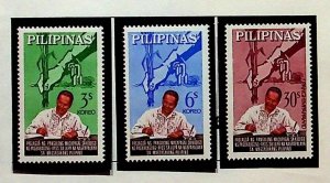 PHILIPPINES Sc 912-3,C90 NH ISSUE OF 1964 - PRESIDENT