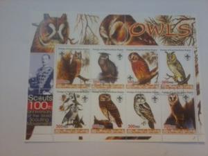 KURDISTAN SHEET USED BIRDS OF PREY OWLS