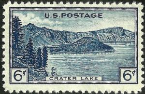 United States; #745 Crater Lake 6c; Mint Never hinged MNH Nice