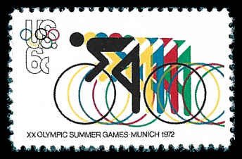 PCBstamps   US #1460 6c Olympics-Bicycling, MNH, (22)