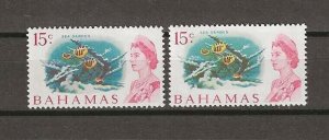 BAHAMAS 1967/71 SG 304 Shades MNH