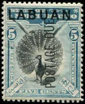 Labuan SC# J4 Postage Due 5c MH