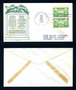# 785 on First Day Cover with Anderson cachet dated 12-15-1936