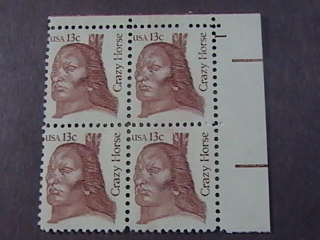 U.S.# 1855-MINT/NEVER HINGED---UR---PLATE # BLOCK 4---1982