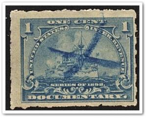 SC#R163 1¢ Revenue: Documentary (1898) Used*