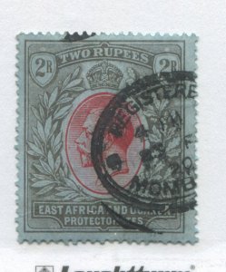 East Africa and Uganda KGV 1912 2 rupees used