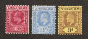 Cayman Islands - SG# 26 - 28 MH/MLH          /          Lot 0724193