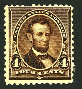 U.S. #222 MINT OG LH