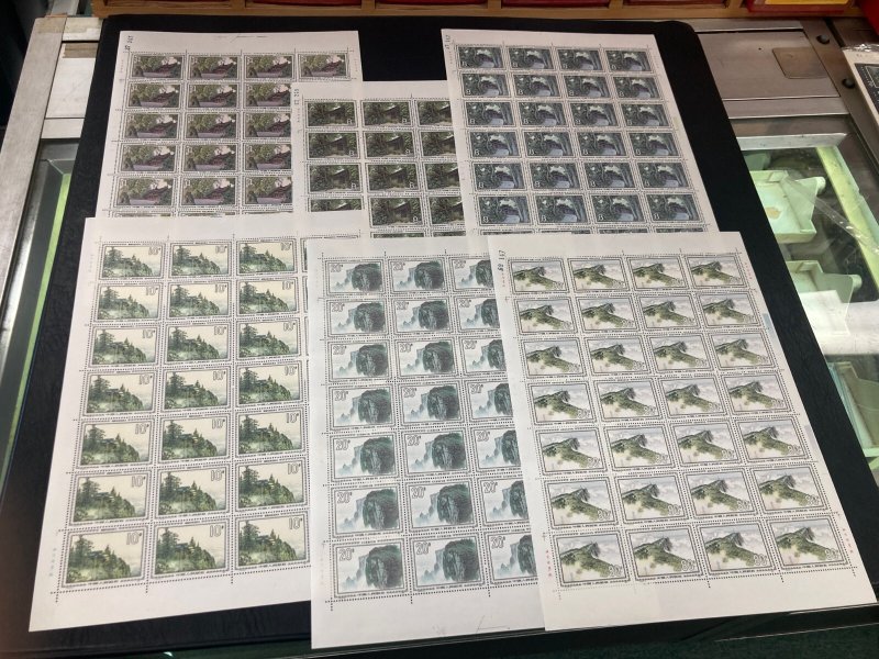PEOPLE'S REPUBLIC OF CHINA #1951-55 & #1956-61 1984 issues  MINT SHEETS PRC26