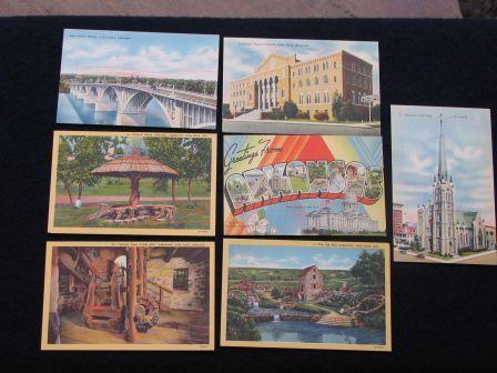 Vintage Arkansas Post Cards – ca 1940 – 13 Different