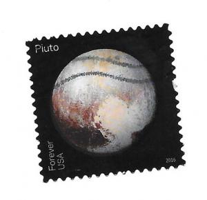 5077 - New 2016 - 47c Pluto Explored: Pluto, used single